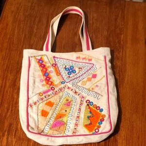 Camel Threads Canvas Bag